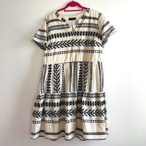 NWT Size 18 Lane Bryant Flutter-Sleeve Tiered Swing Dress